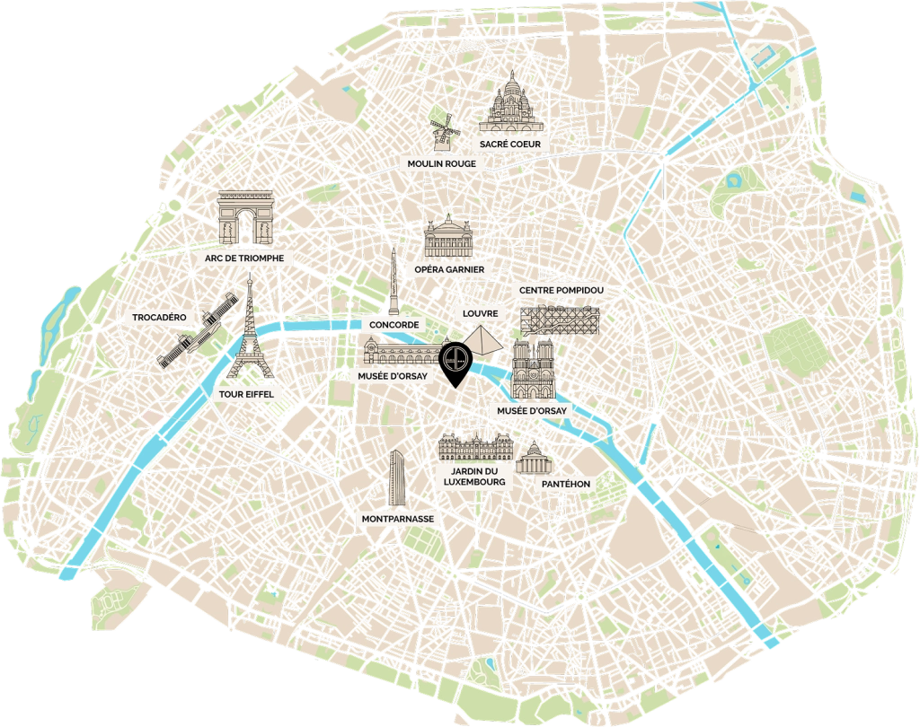 Plan Paris - Hotel du Danube