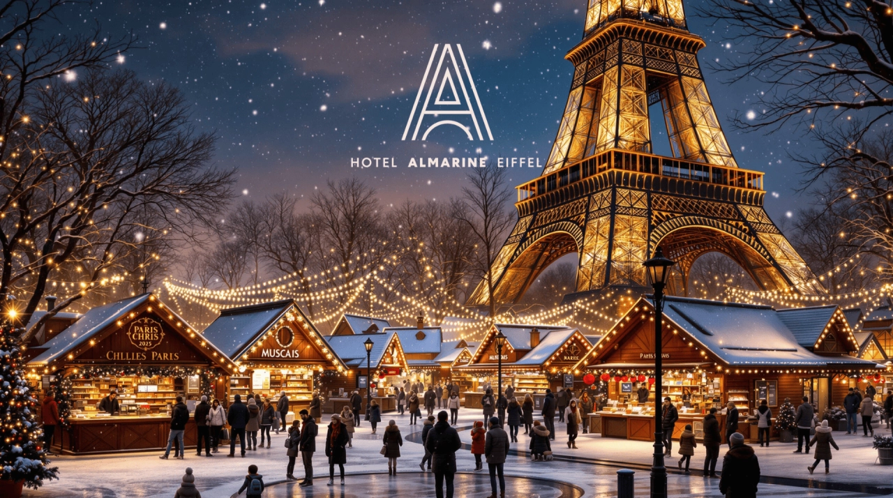 Vivi la magia delle feste a Parigi dall'Hotel Almarine Eiffel by Malone