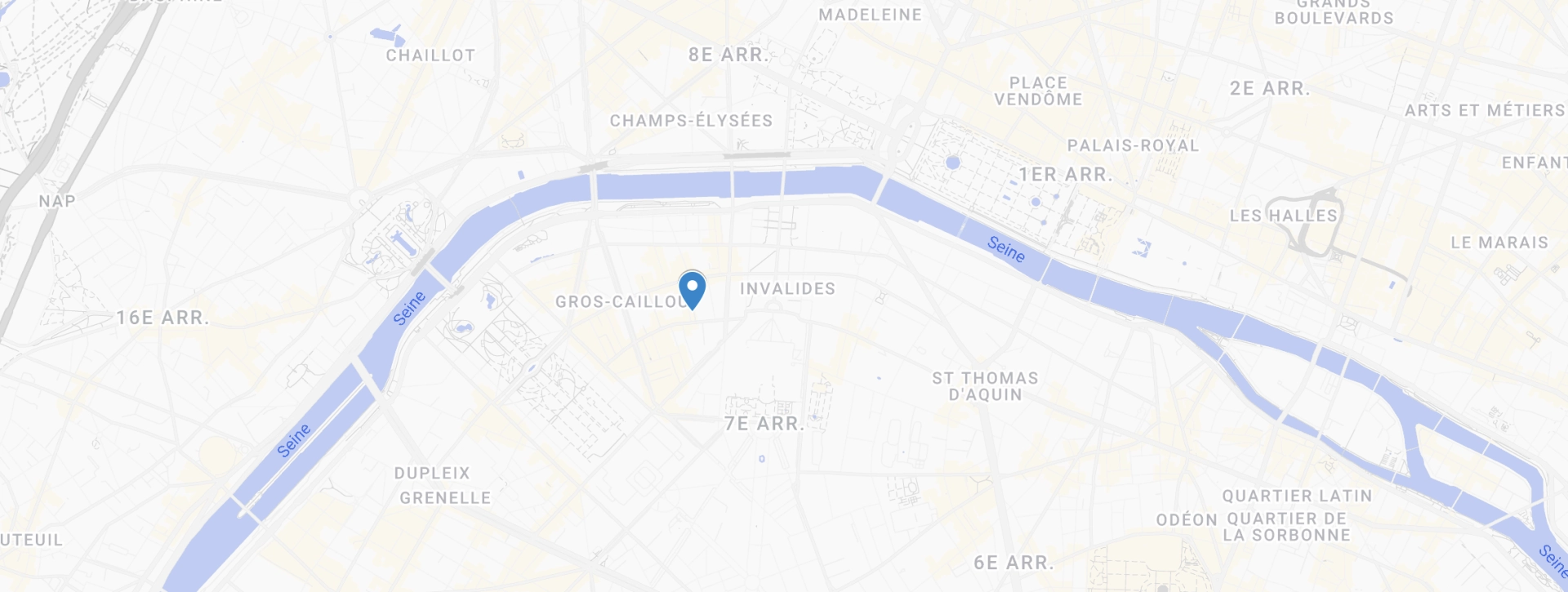 Hôtel 7 Eiffel - Itinerario
